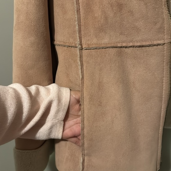 Faux shearling coat - Picture 3 of 4